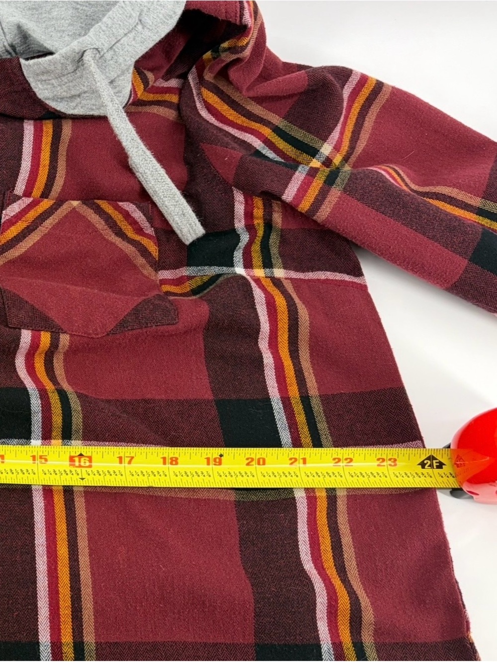 Natural Reflections Hooded Plaid‎ Flannel Long-Sleeve Shirt Ladies Women Size XL - Picture 6 of 7